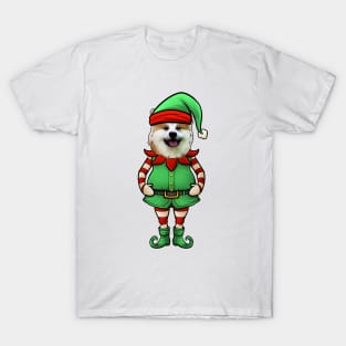 Akita Christmas Elf T-Shirt